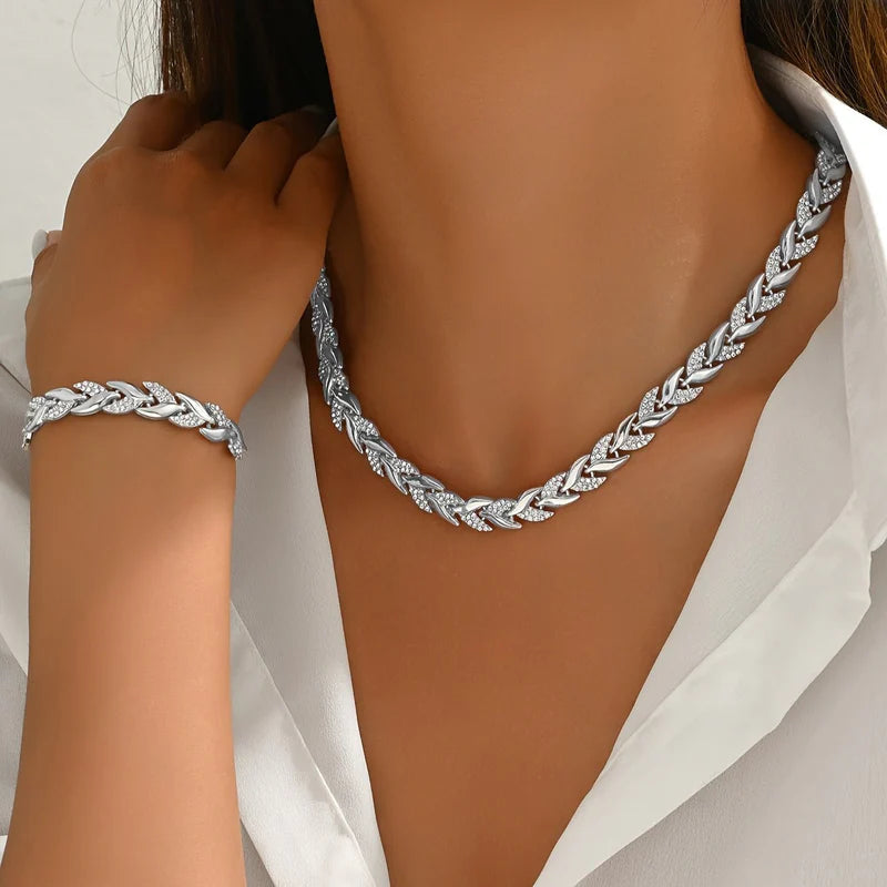 Noa | Conjunto de joyas con cola de sirena de cristal