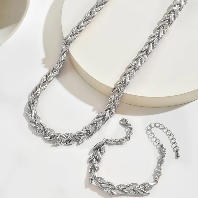 Noa | Conjunto de joyas con cola de sirena de cristal