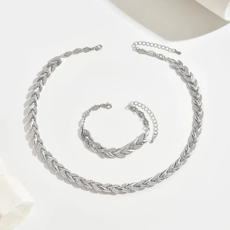 Noa | Conjunto de joyas con cola de sirena de cristal